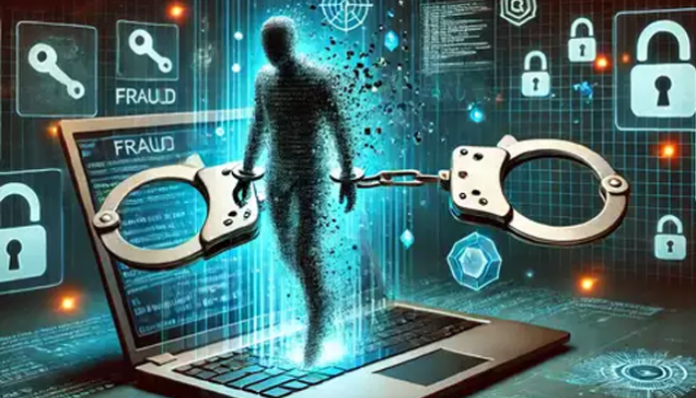 Image Shows digitally arrested 