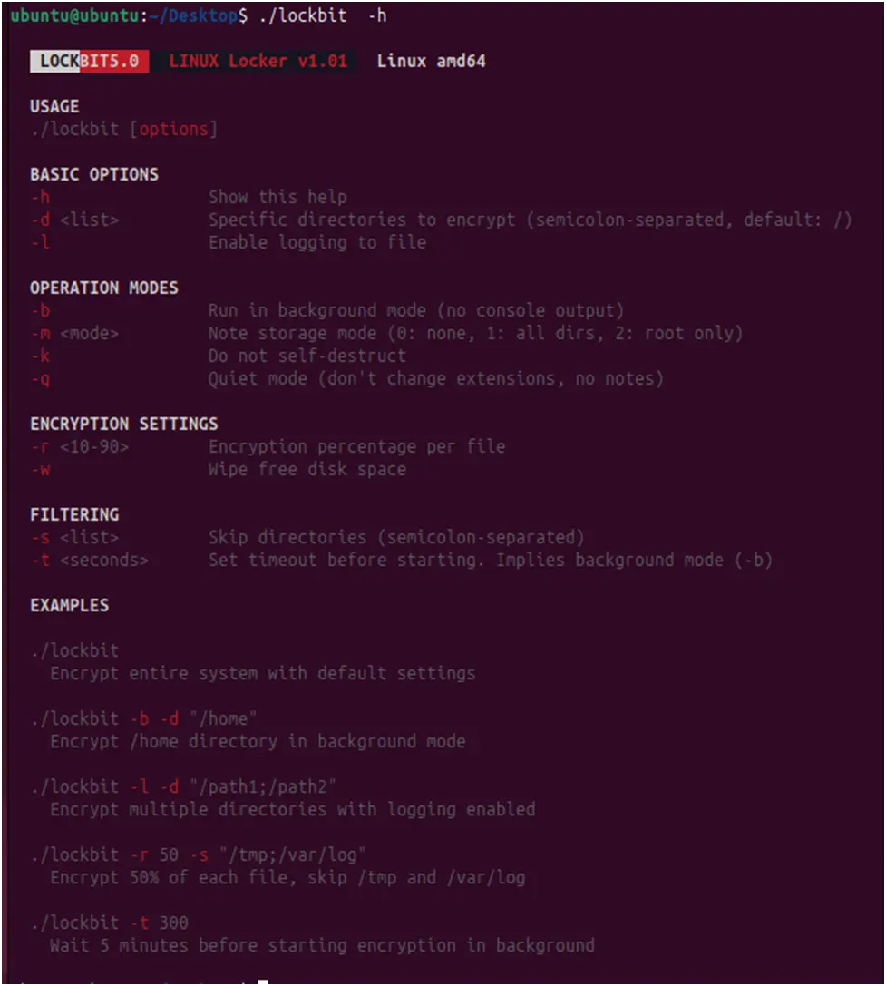 Image Shows LockBit 5 Linux analysis