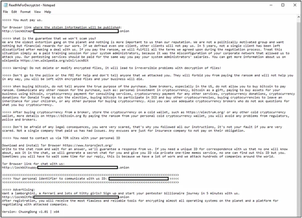 Image Shows Ransomware