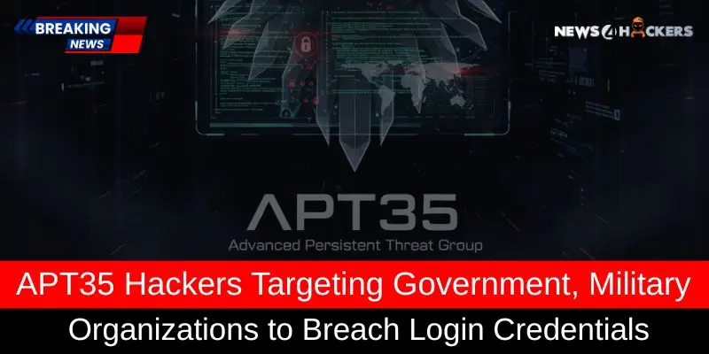 APT35 hackers launching cyberattacks on government and military organizations to steal login credentials