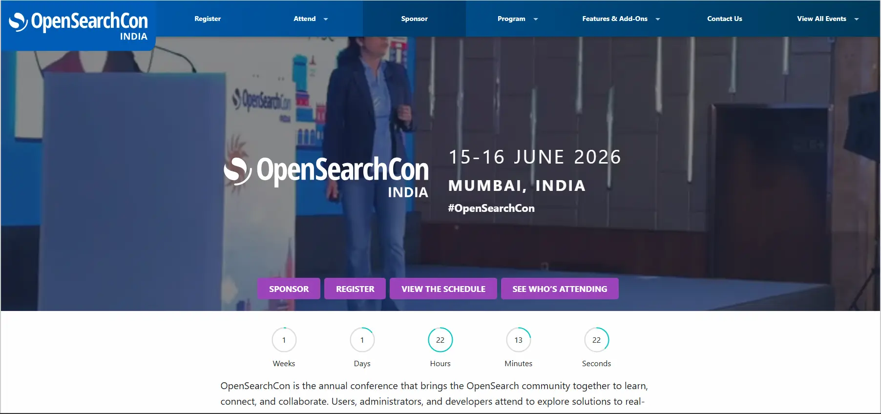 imge shows opensearchcon-india