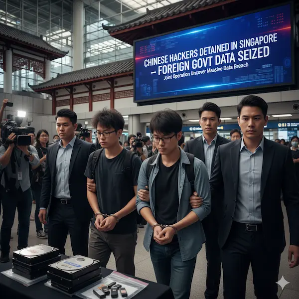 image shows Chinese Hackers in china