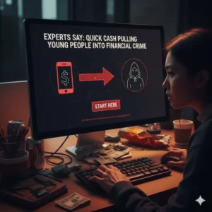 Image Shows Financial Crime 