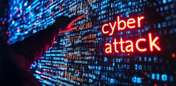 Image Shows cyber-attack