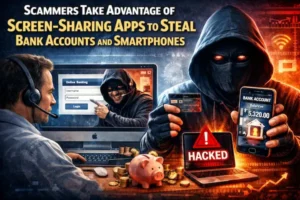 imagge shows screen-sharing-apps-to-steal-bank -accounts
