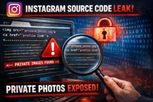 Image shows instagram-html-source-code