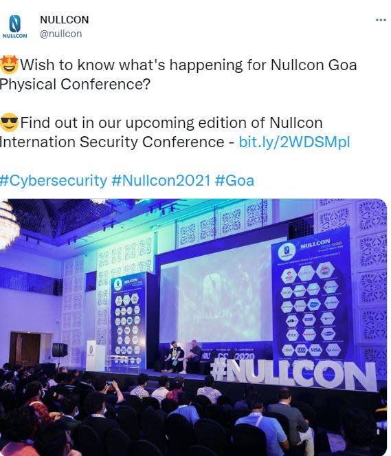 Nullcon Annual Security Conference, Goa, 9-10 Sep, 2022.2