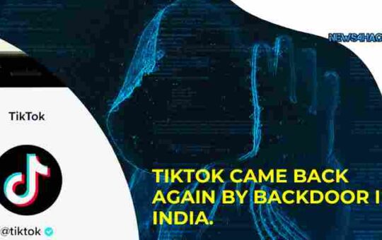 TikTok came back again by Backdoor in India.