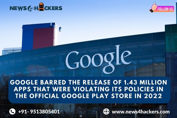 Google barred the release of 1.43 million apps