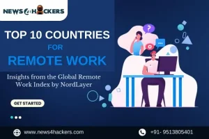 Image Shows Top 10 Countries for Remote Work