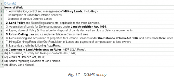 Image about DGMS decoy