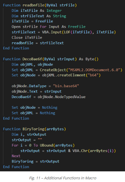 An image featuring information regarding Additional Functions in Macro