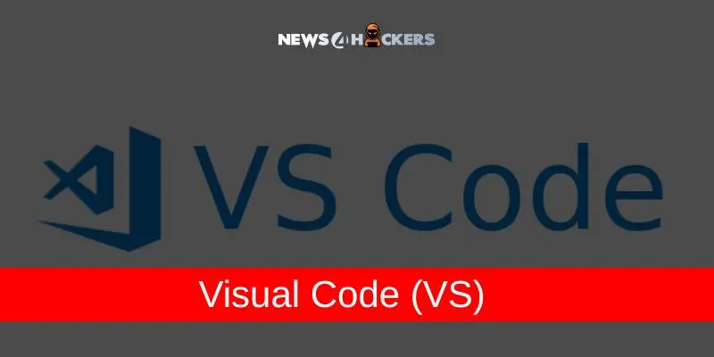 Visual Studio Code logo with title text highlighting VS Code editor