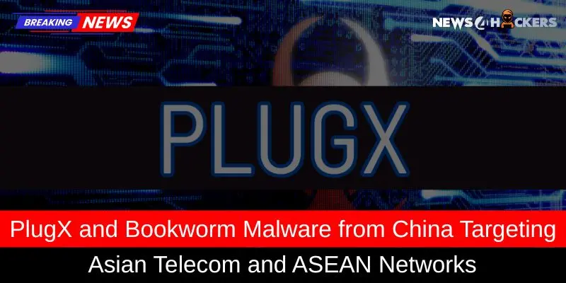 PlugX and Bookworm malware cyberattack targeting Asian telecom and ASEAN networks from China