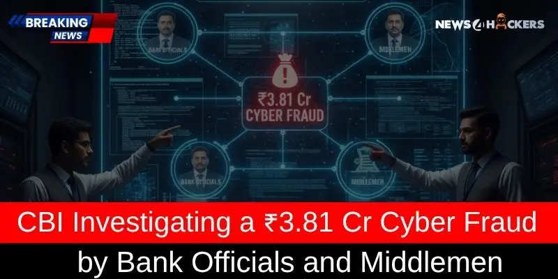 CBI Probes ₹3.81 Crore Cyber Fraud Involving Bank Officials and Middlemen