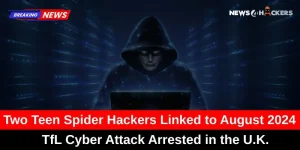 Teen hacker with a hoodie working on a laptop, related to a TfL cyber attack arrest in the U.K.
