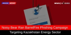 Image showing a phishing attempt with a fake login form, part of the Noisy Bear BarrelFire phishing campaign targeting the Kazakhstan energy sector.