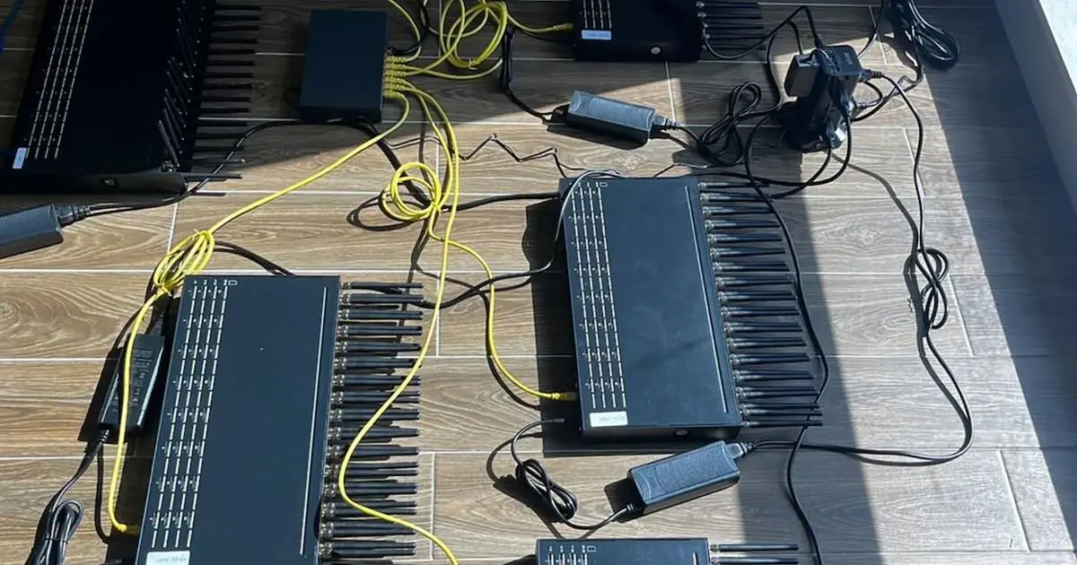 image shows sim server farud