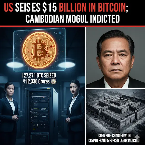 image shows US seizes ₹12,336 Crores in Bitcoin; charges