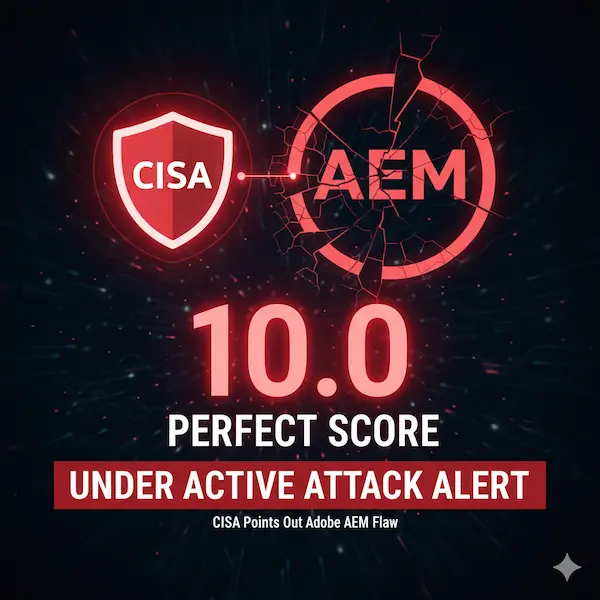 Image shows cisa points out adobe aem