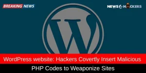 Image Shows wordpress website