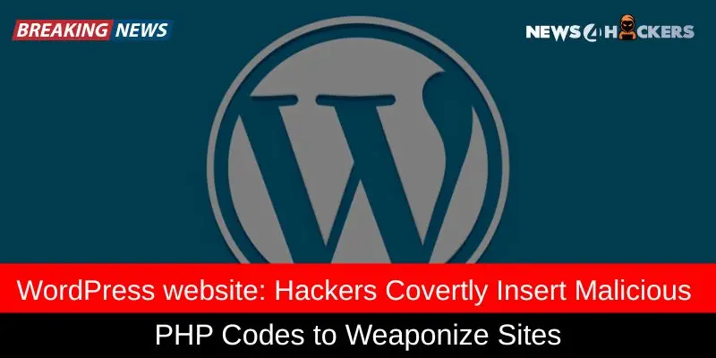 Image Shows wordpress website