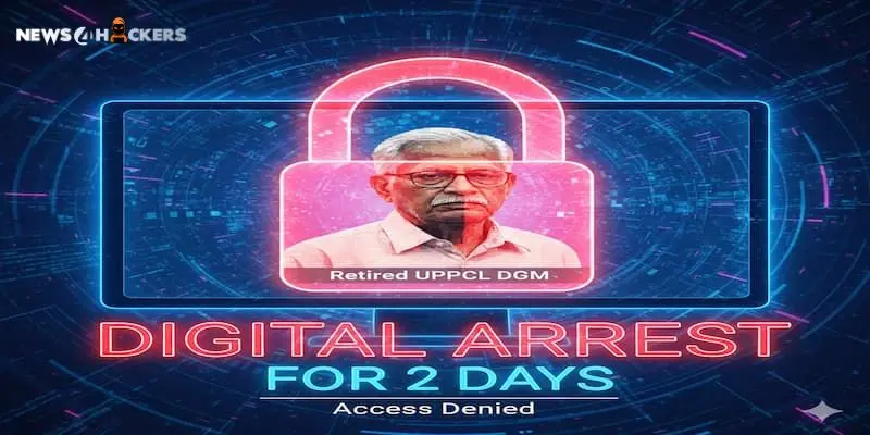 image shows Digital Arrest for 2 Days for Retired UPPCL DGM (1)