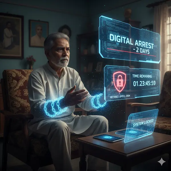 Image Shows Digital Arrest for 2 Days for Retired UPPCL DGM