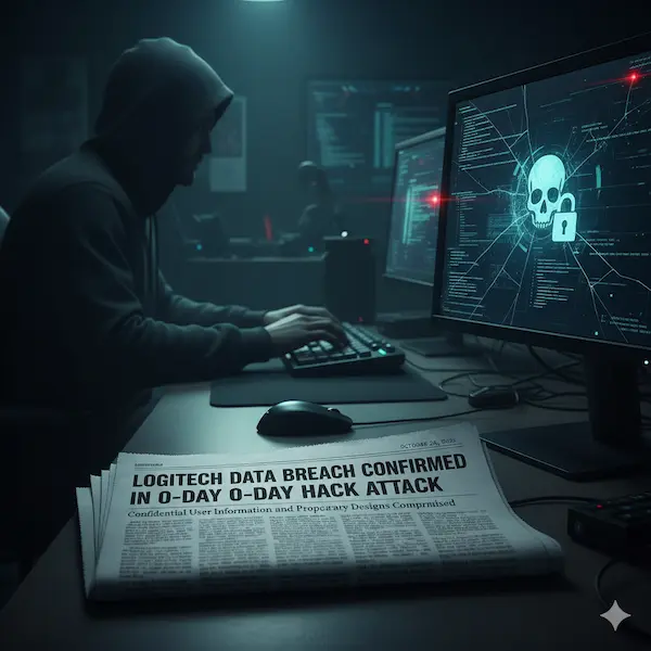 image shows Logitech Data Breach
