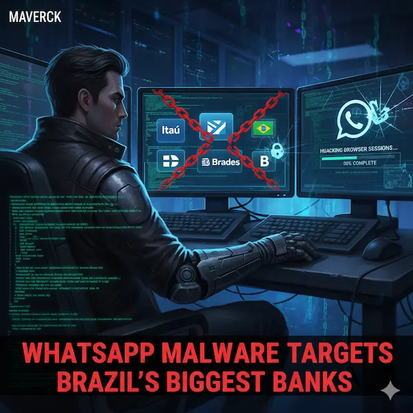 image shows Maverick, WhatsApp Malware hack
