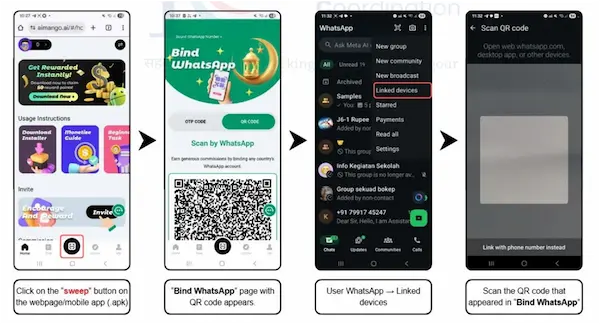 image shows WhatsApp Web Accounts