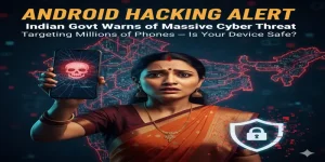 image shows android hacking alert