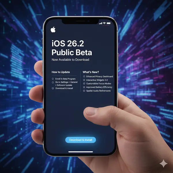 image shows iOS 26.2