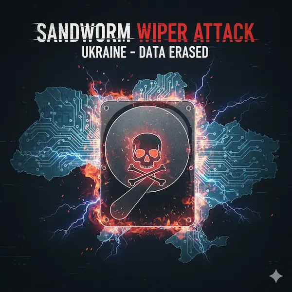 image shows Wiper Malware