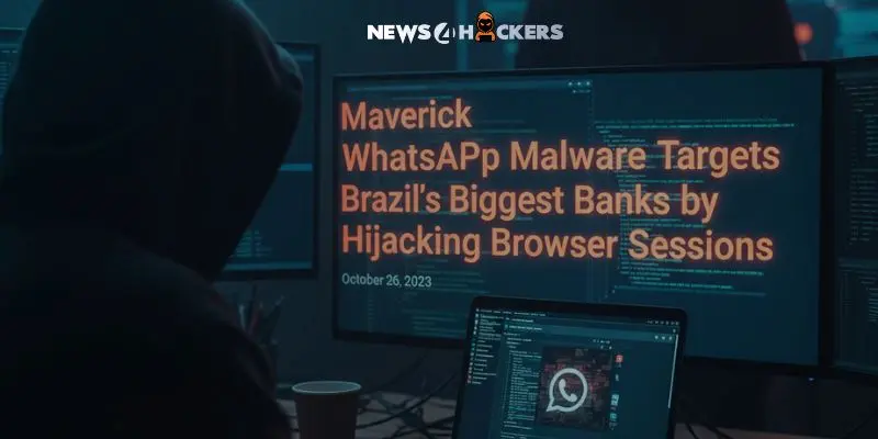 Hacker using computer to spread WhatsApp malware targeting Brazilian banks by hijacking browser sessions