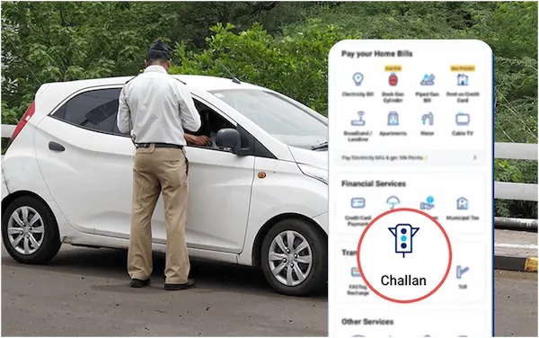 Image Shows RTO E-Challan Scam