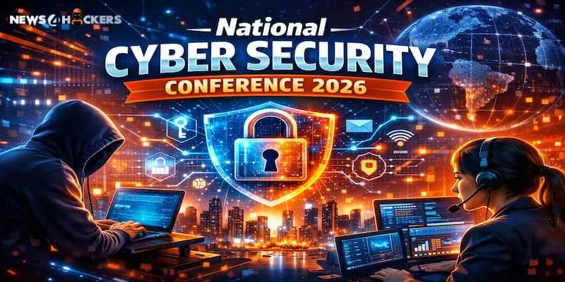 National Cyber Security Conference 2026 featured image with NCSRC logo, digital security shield, hackers, and global cybersecurity network visualization