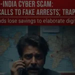 A man receives a WhatsApp call about a fake arrest, part of a nationwide cyber scam that causes thousands to lose their savings.