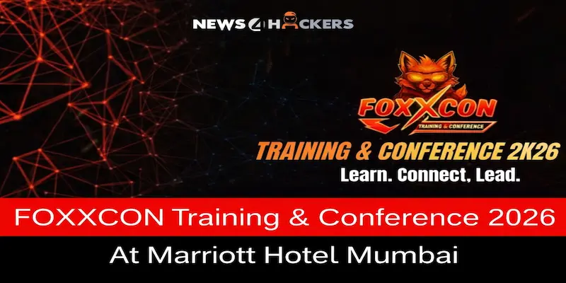 FOXCON Training & Conference 2026 event poster with Marriott Hotel Mumbai details