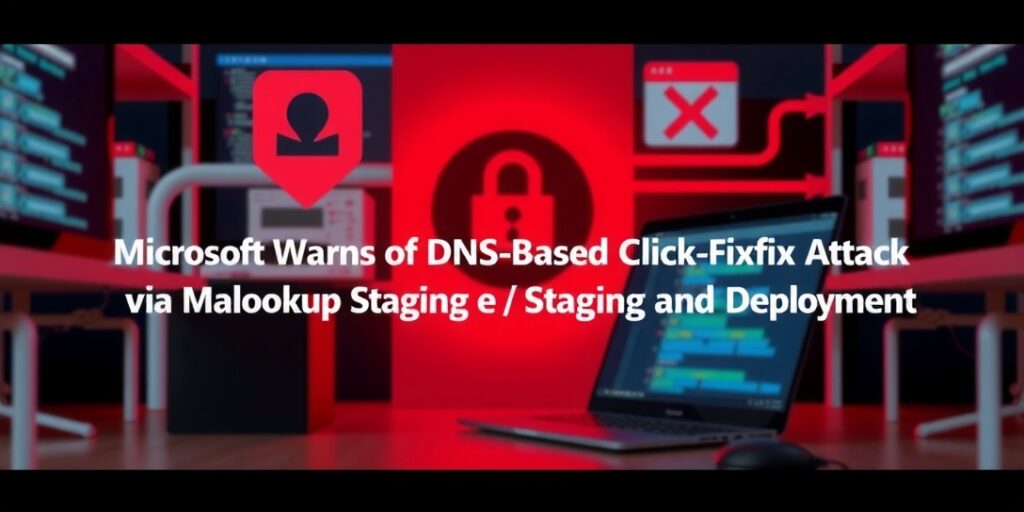 Microsoft-Warns-of-DNS-Based-ClickFix-Attack-via-Nslookup-for-Malware-Staging-and-Deploymentdata