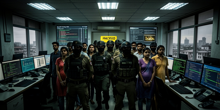 www.news4hackers.com-lucknow-fake-call-centre-busted-16-arrested-in-us-cyber-fraud-case-lucknow-fake-call-centre-busted-16-arrested-in-us-cyber-fraud-case